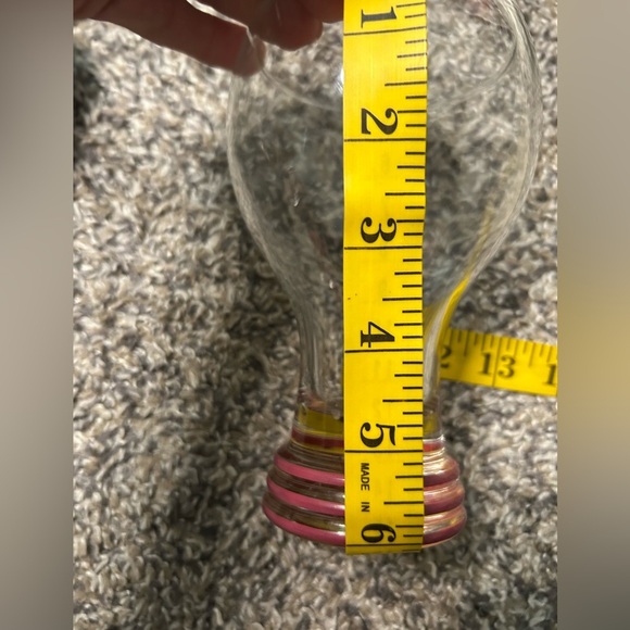 Fiesta Vintage pink ringed drinking glass replacement glassware - Picture 5 of 7